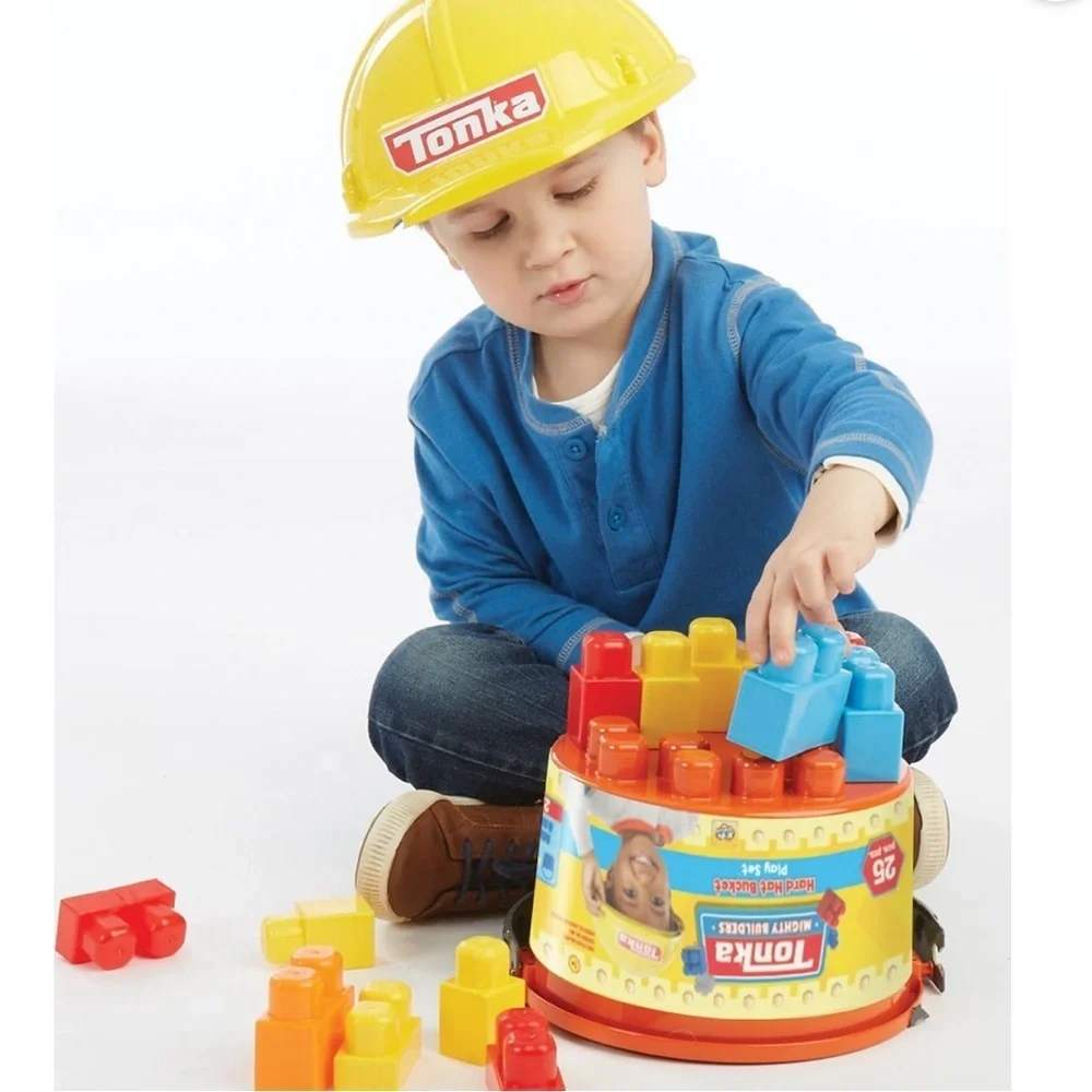 Tonka Mighty Builders Yellow Hard Hat Bucket Set